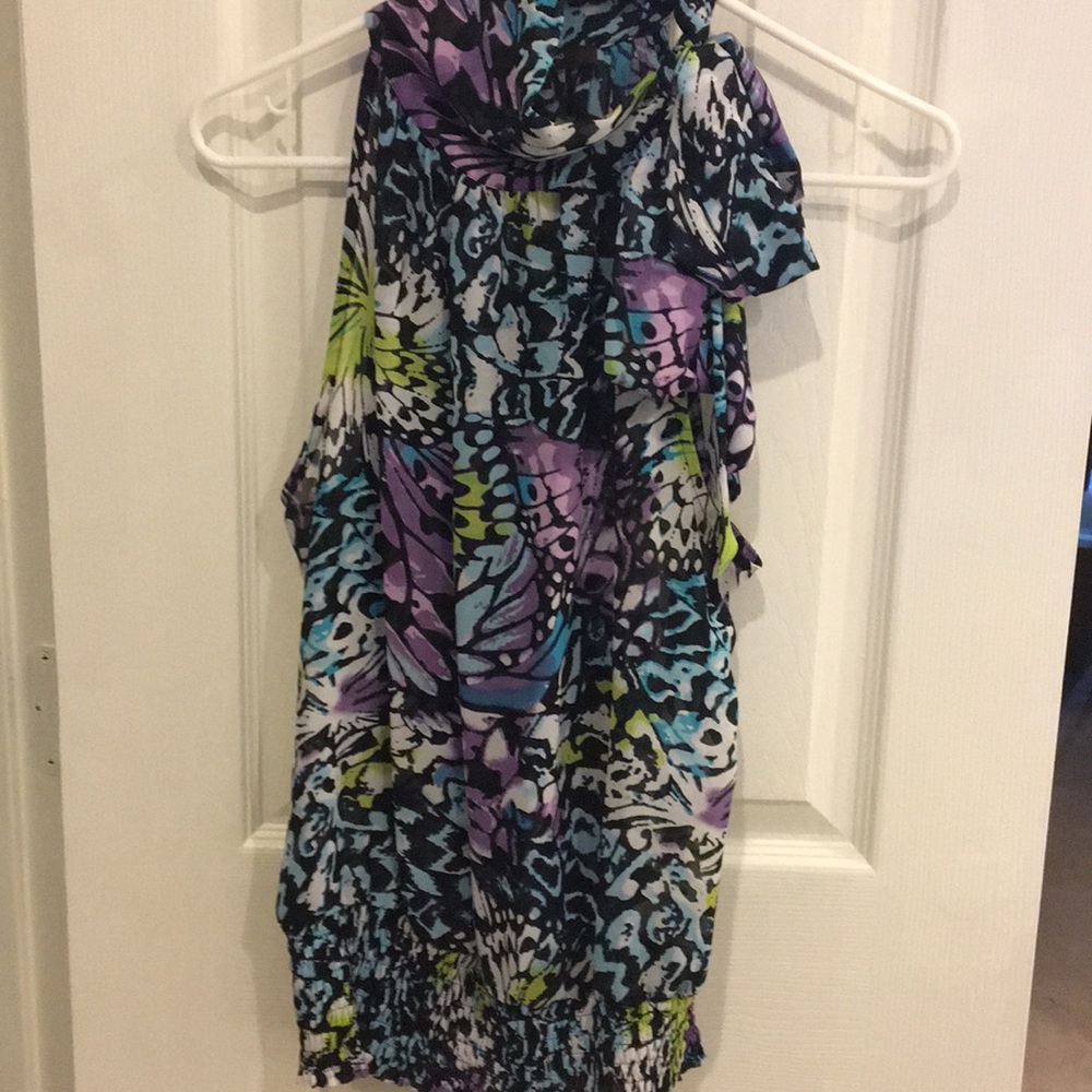 Patterned Halter blouse size small